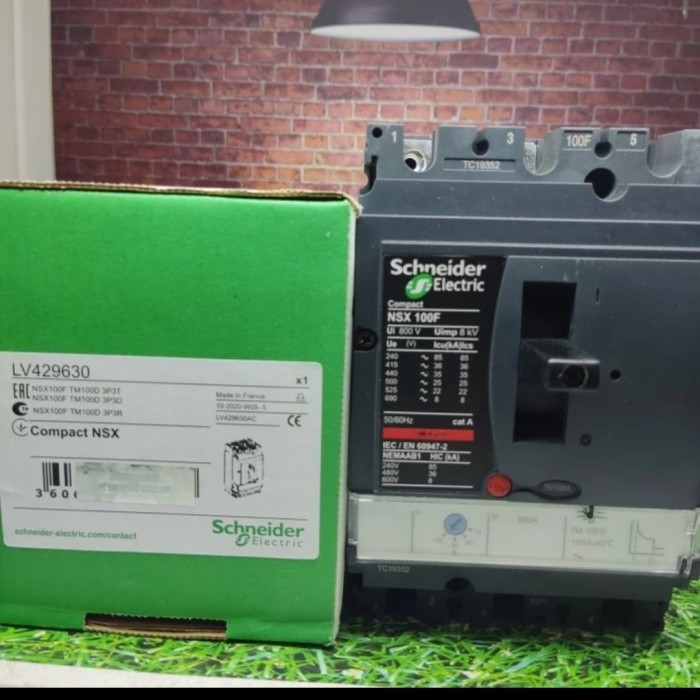 Promo MCCB Schneider NSX100F 3x100A LV429630 NSX 100 F 3P 100A Murah