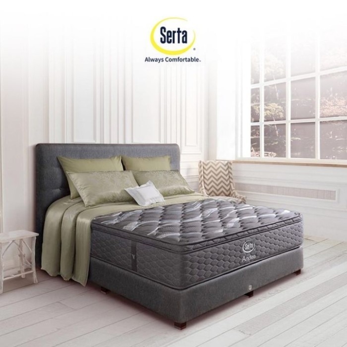 SERTA KASUR SPRINGBED ANDES - FULL SET 180X200