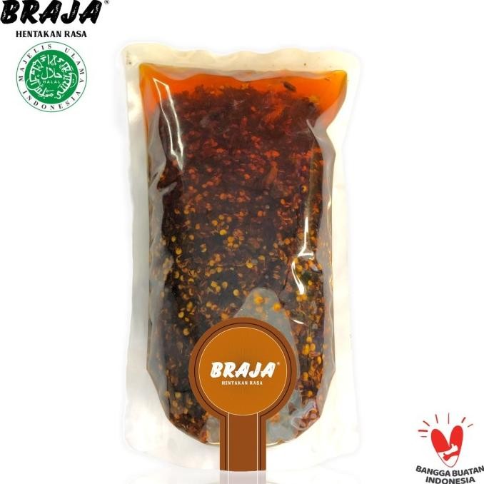 

Sambal Minyak (Chili Oil) BRAJA - 1 Kg KAS76