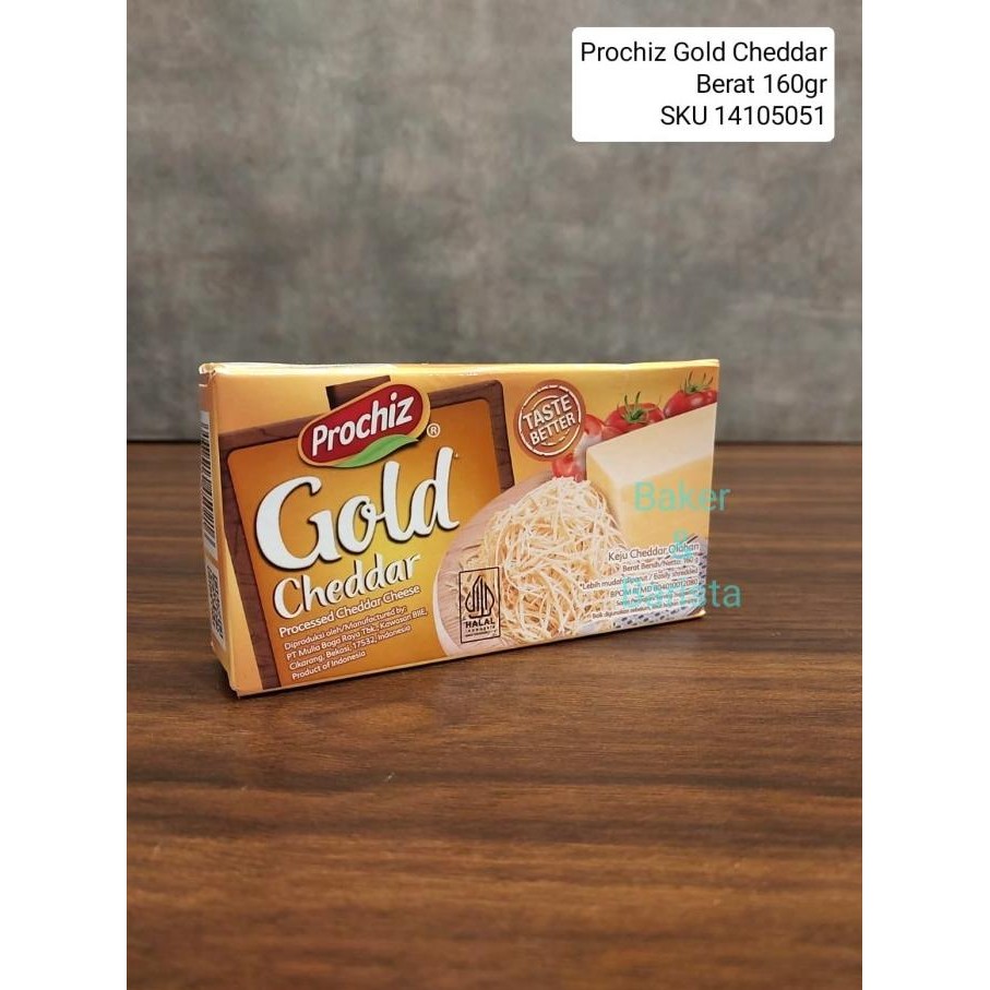 

:<:<:<:<] Prochiz Gold Cheddar 160gr / 160 gr Cheese / Keju