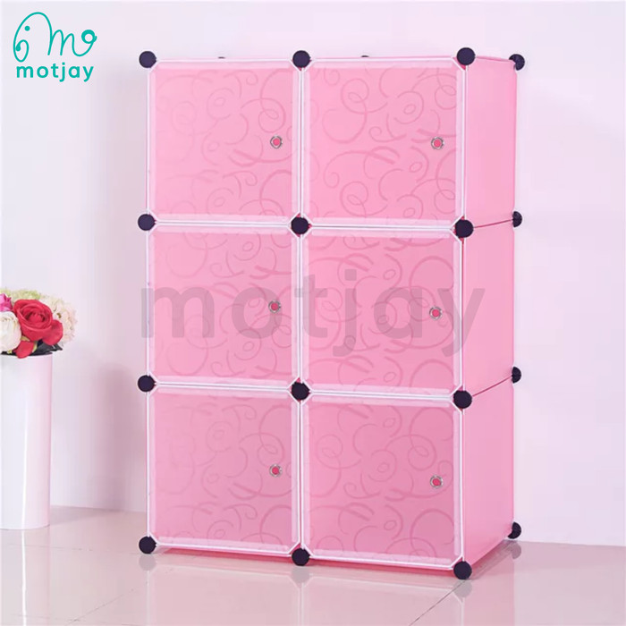 LEMARI PAKAIAN PLASTIK 6 SUSUN RAK SUSUN