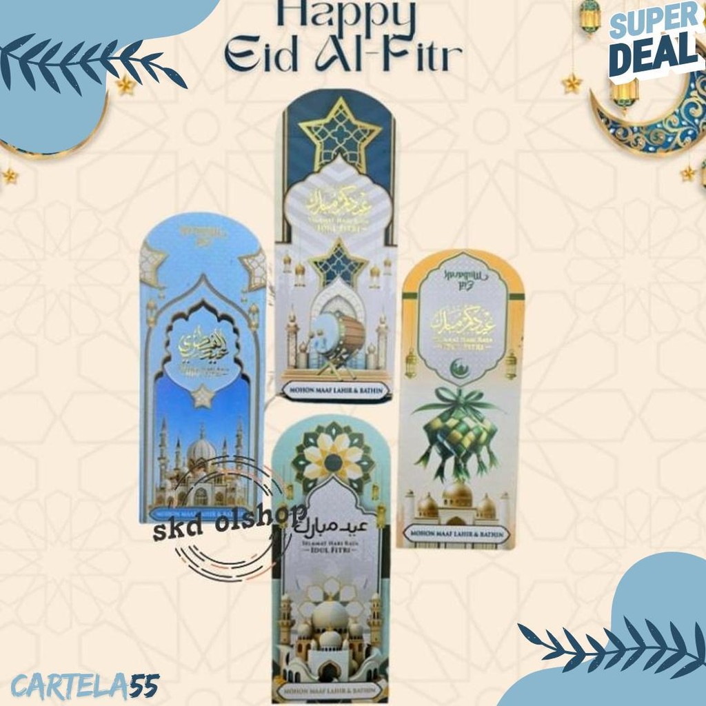 

Amplop Lebaran Angpau Lebaran Prmium Poly Embos Df2 Ukuran Panjang 7,5 X 16 Cm(Isi 25 Lembar) Diskon