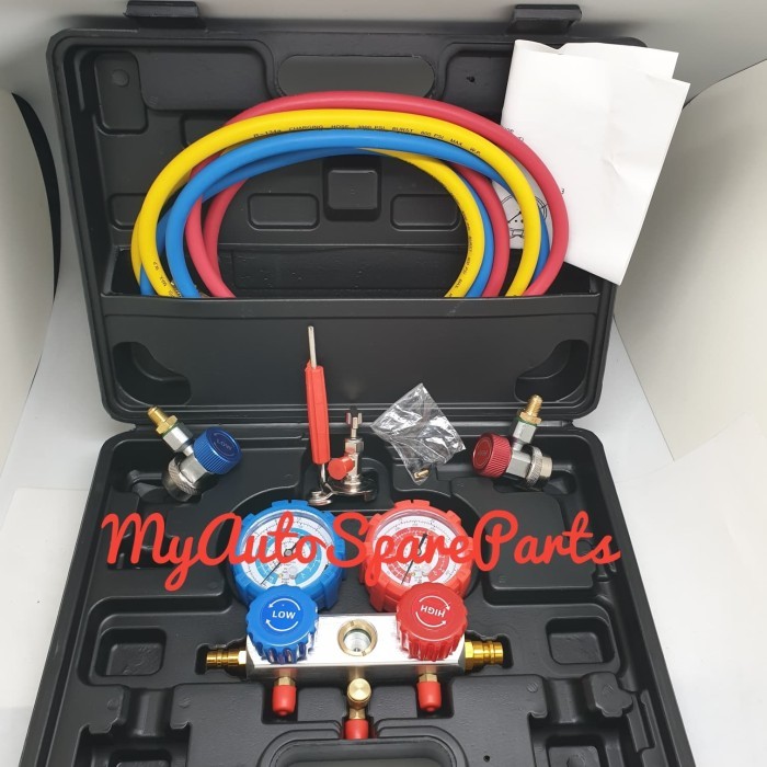 Baru Manifold Set Box Komplit Ac Mobil