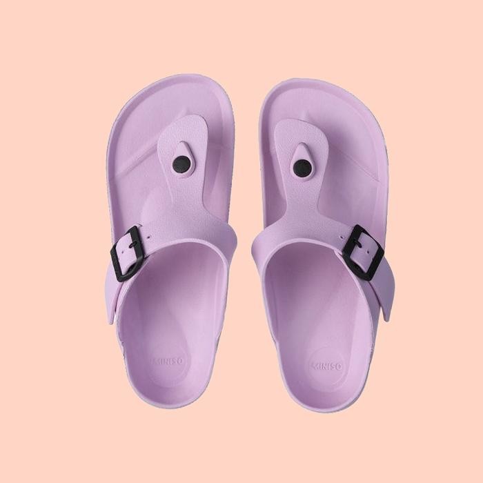 [Flash Sale] Miniso Sandal Jepit Pria Dan Wanita Sandal Flip Flop Korea Style Sandal Jepit Pasangan
