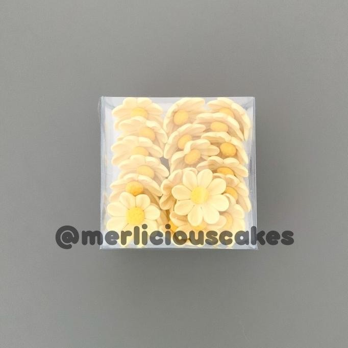 

@=@=@=@=] Daisy 45 Kuning Bunga Gumpaste Flower Cake Kue Topper