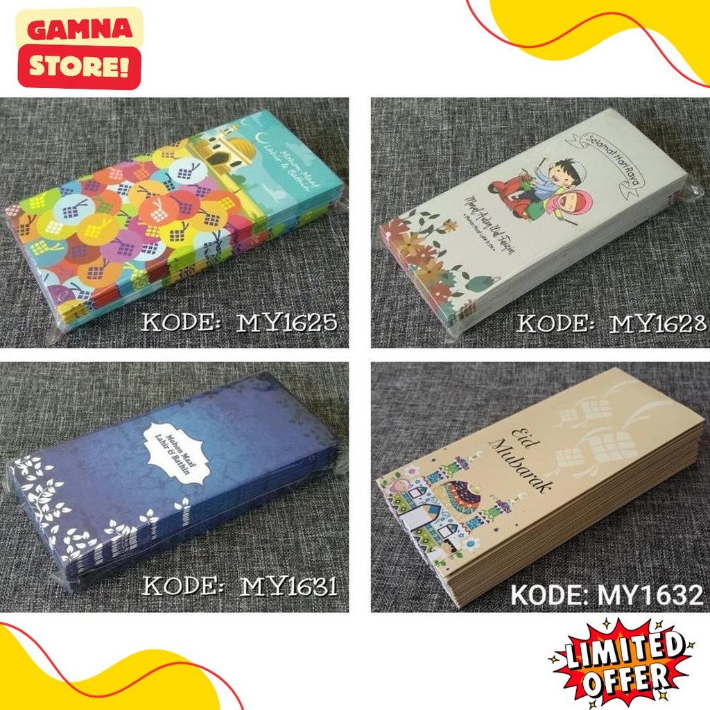 

Amplop Lebaran Exlcusive - Angpau Uang Kode My1634 Diskon Setengah Harga
