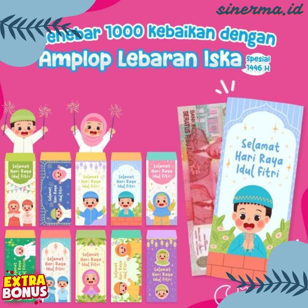 

Ready Amplop Lebaran Edisi 2025 1 Paket Isi 50 Pcs Iska Media Utama - Amplop Lebaran Lucu - Amplop Lebaran Murah - Desain Unik - Uang Terlaris! Produk Ini Banyak Dicari