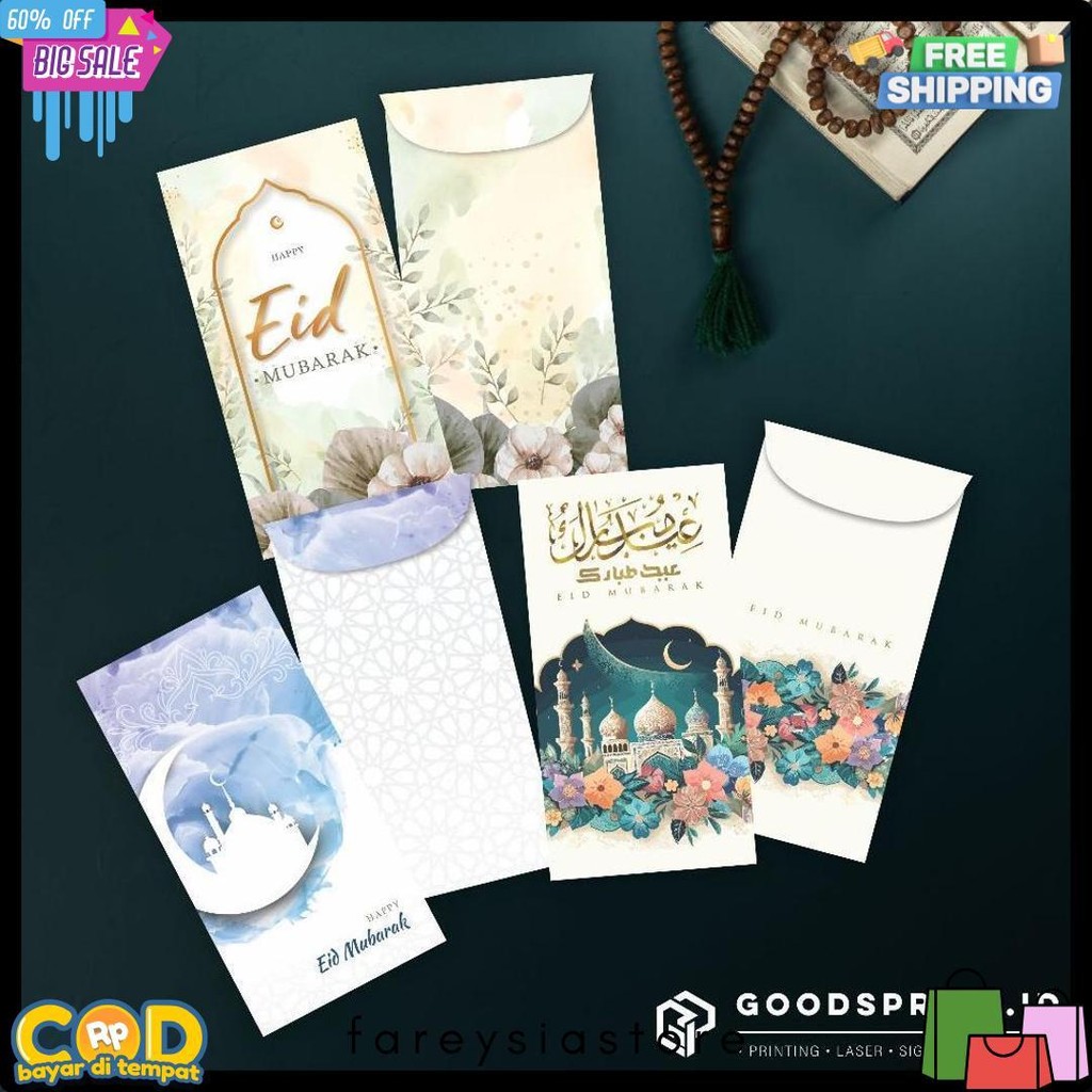 

6 Pcs Amplop Lebaran Angpao Idul Fitri | Angpau Thr Lebaran Custom Nama Flash Sale! Diskon Hingga 70%