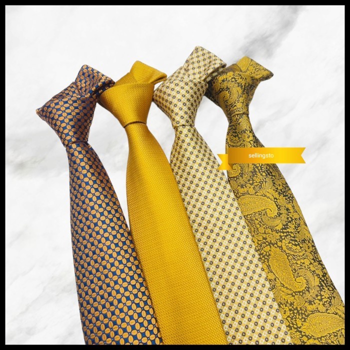 dasi pria gold mewah dasi kantor pria dasi panjang long tie