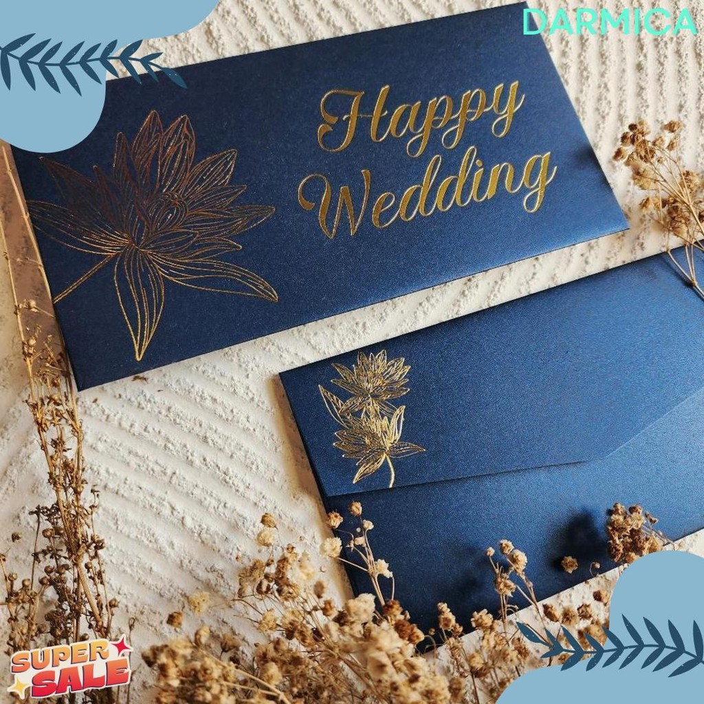 

Amplop Uang Horizontal Besar 9.5X18.5Cm Happy Wedding Congratulations / Angpao Selamat Bahan Fancy Jasmine / Angpau Wedding / Angpau Congratulations (Isi 10 Pcs) Terlengkap Dan Termurah