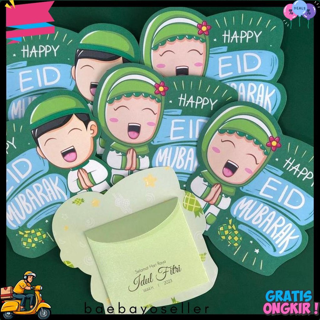 

Amplop Lebaran Lucu / Amplop Lebaran Bentuk 3D Ready Stock Isi 6 Pcs Diskon Setengah Harga