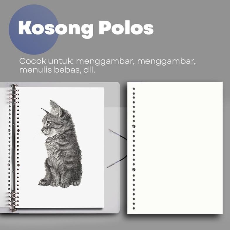 

GF21 [READY] Aimilo 60 Lembar Kertas Isi Ulang Binder A5/B5 Loose Leaf Refill Buku Binder Aesthetic Sale