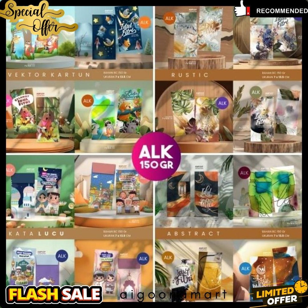 

Amplop Lebaran Premium | Amplop Lebaran Aster 150Gsm | Isi 100Pcs 4Motif (Sesuai Tema) | Amplop Lebaran Kekinian Terlaris! Produk Ini Banyak Dicari