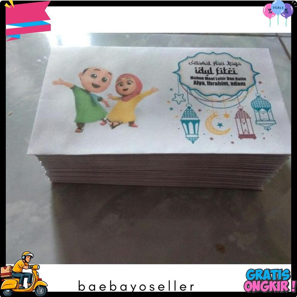 

100 Pcs Amplop Lebaran Custom Terlaris! Produk Ini Banyak Dicari