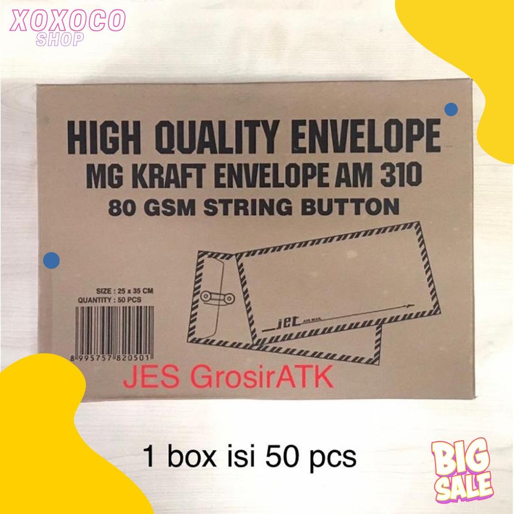 

Amplop Coklat Tali 310 (1 Box Isi 50 Pcs) Diskon