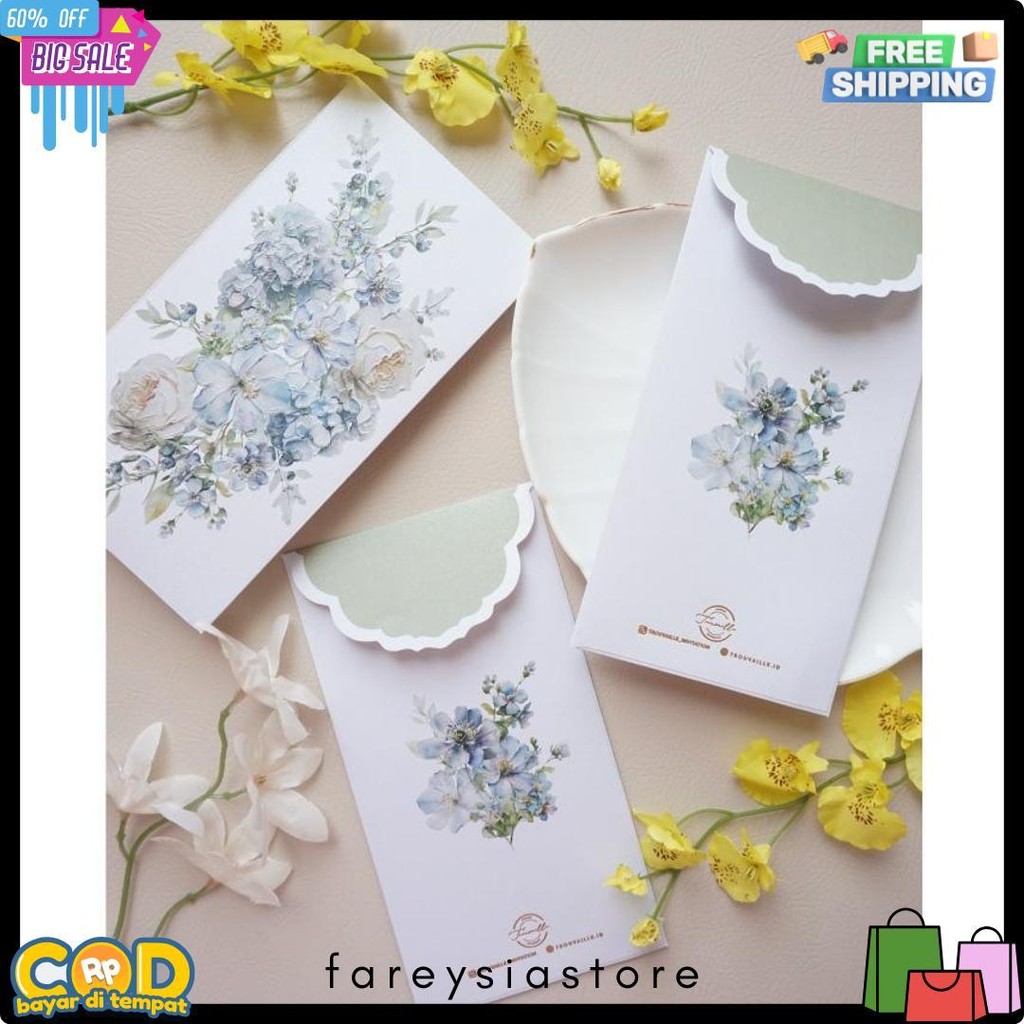 

Angpau*Fullflower Embos* Rampai & Aster Diskon Setengah Harga