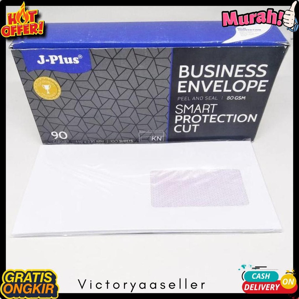 

Amplop Putih Window Jendela Kiri Jplus 90 Cabinet 80 Gsm Isi 100 Lembar Terlengkap Dan Termurah