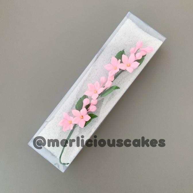 

@#@#@#] STP 32 Pink Bunga Gumpaste Flower Cake Kue Topper