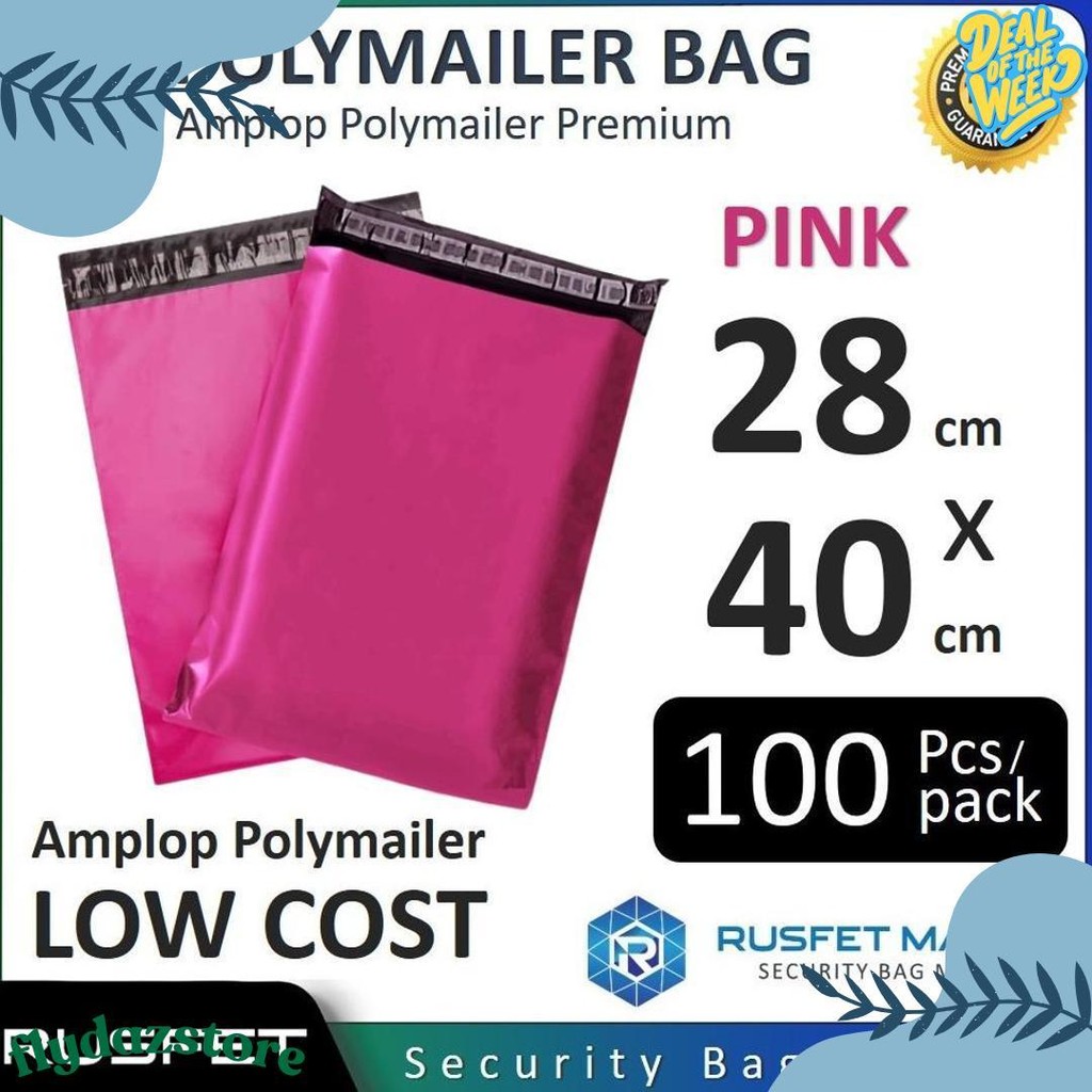 

Amplop Plastik Polymailer Pink 28Cm X 40Cm Low Cost Plastic Packing Polos Online Shop Rusfet Murah Diskon Setengah Harga