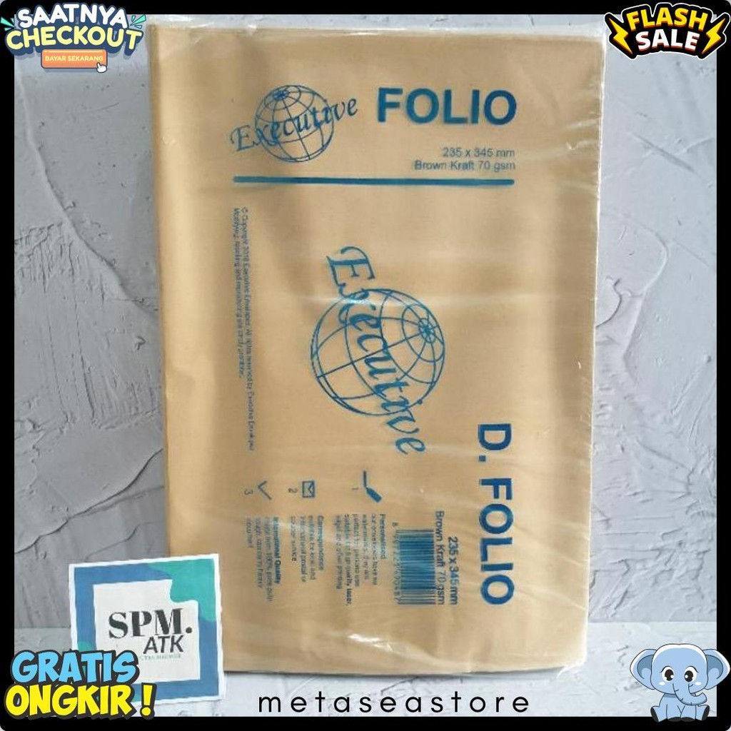 

( 100 Pcs ) Amplop Coklat Folio Executive Khusus Instant/Sameday Terlaris! Produk Ini Banyak Dicari
