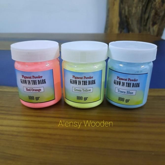 

Glow in the dark powder / bubuk fosfor halus 100 gr