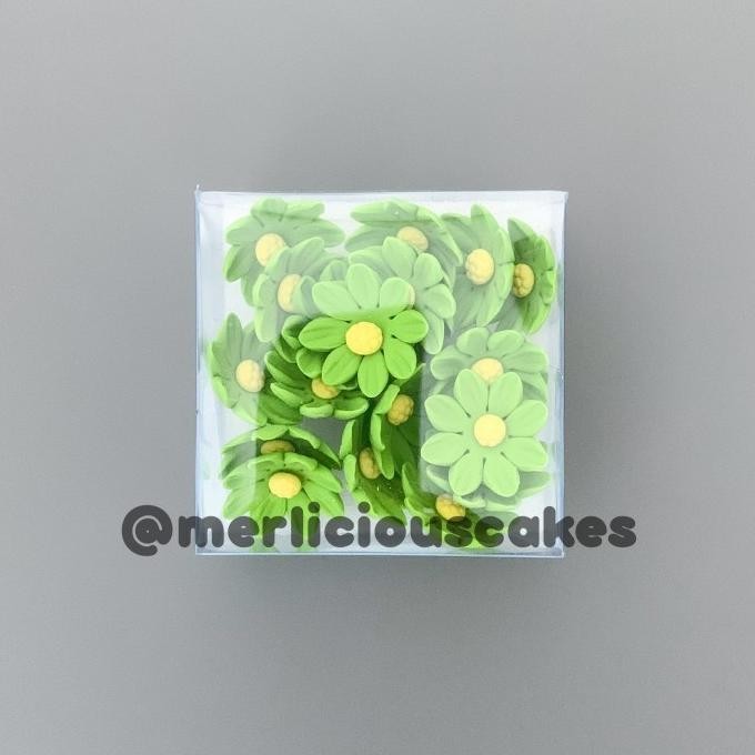

{{{{}}] Daisy 45 Hijau Bunga Gumpaste Flower Cake Kue Topper