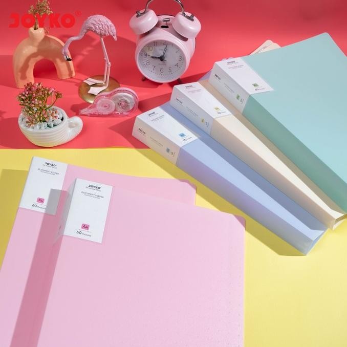 

Joyko Document Keeper A4 F4 Clear Holder PASTEL Map Dokumen Album