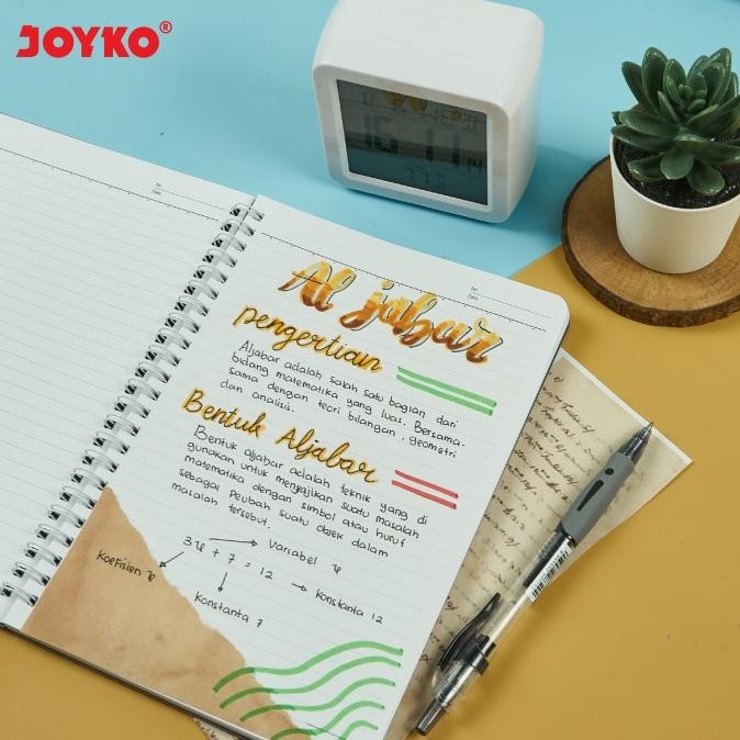 

Joyko Notebook A5 Spiral / Buku Catatan Buku Tulis Joyko A5 Garis