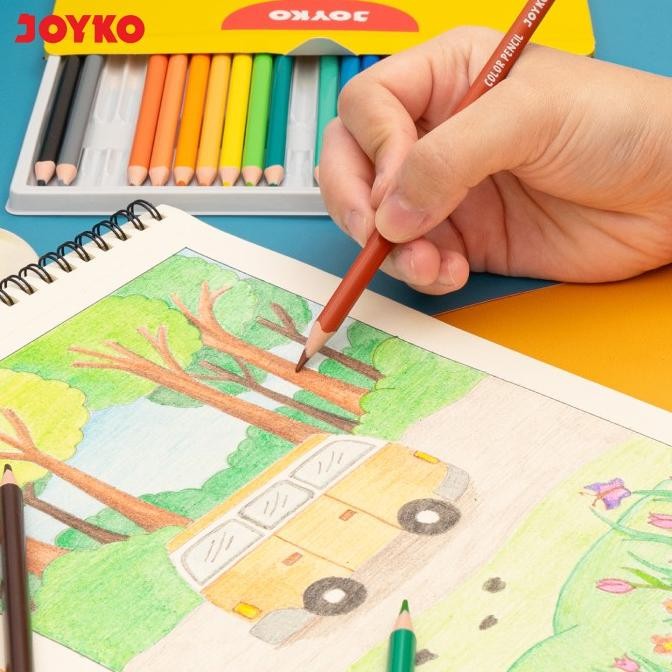 

Erasable Color Pencil Pensil Warna Dapat Dihapus Joyko CP-0130 Triangle Grip