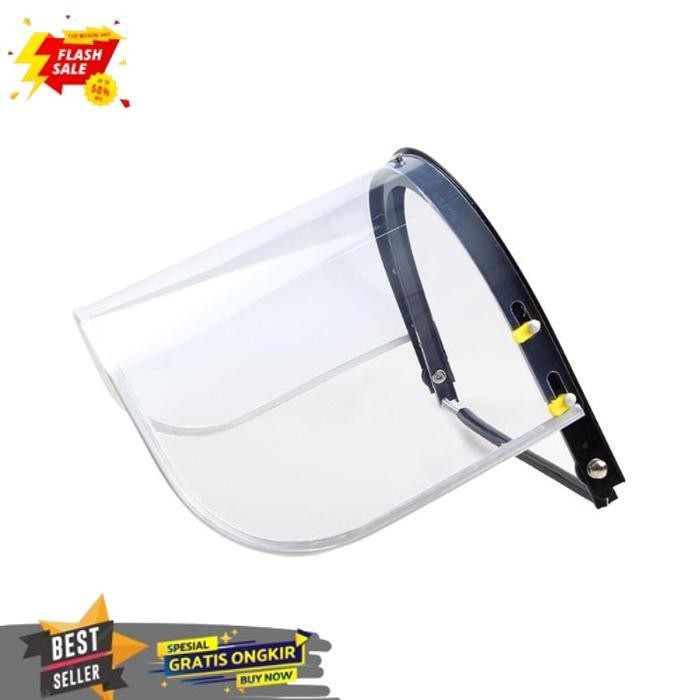 FLASH SALE FACE SHIELD AKRILIK MEDIS FACE SHIELD HELM APD MEDIS HELM SAFETY PELINDUNG WAJAH GERINDA