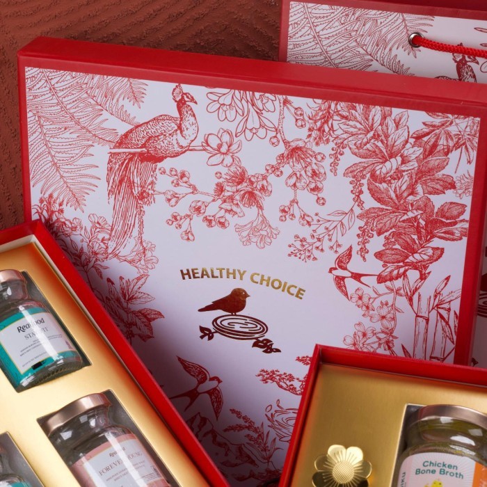 

REALFOOD HAMPERS IMLEK MINUMAN SARANG BURUNG WALET CNY PARCEL ISI 9BTL