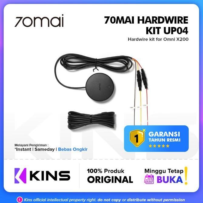 70mai Hardwire Kit UP04 Untuk Omni Parking Monitor 4G Live Control dashcam mobil Terlaris