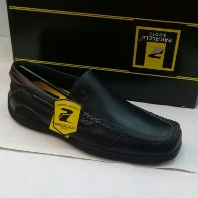sepatu kulit pakalolo N 0521 black.new arrival. Terlaris