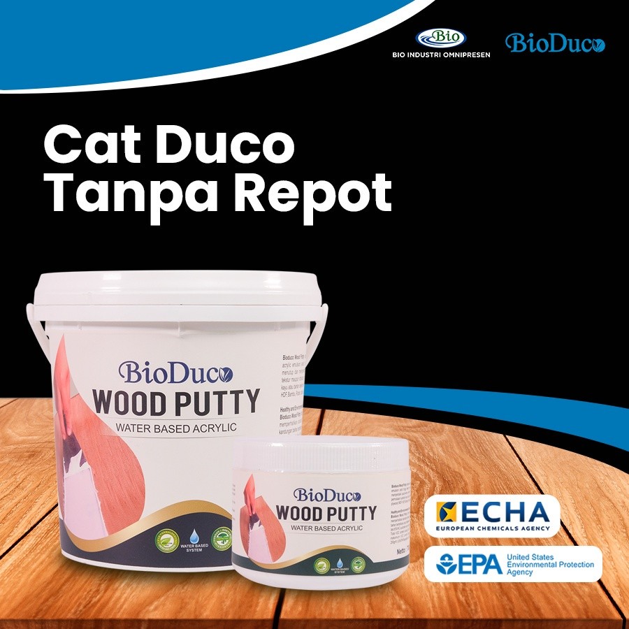 BioDuco Wood Putty 1,5Kg - Plamir Duco Dempul Kayu Putih