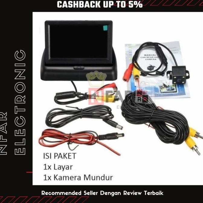 Paket Kamera Mundur Parkir Monitor TFT Kamera Mundur Mobil Rear Camera Terlaris