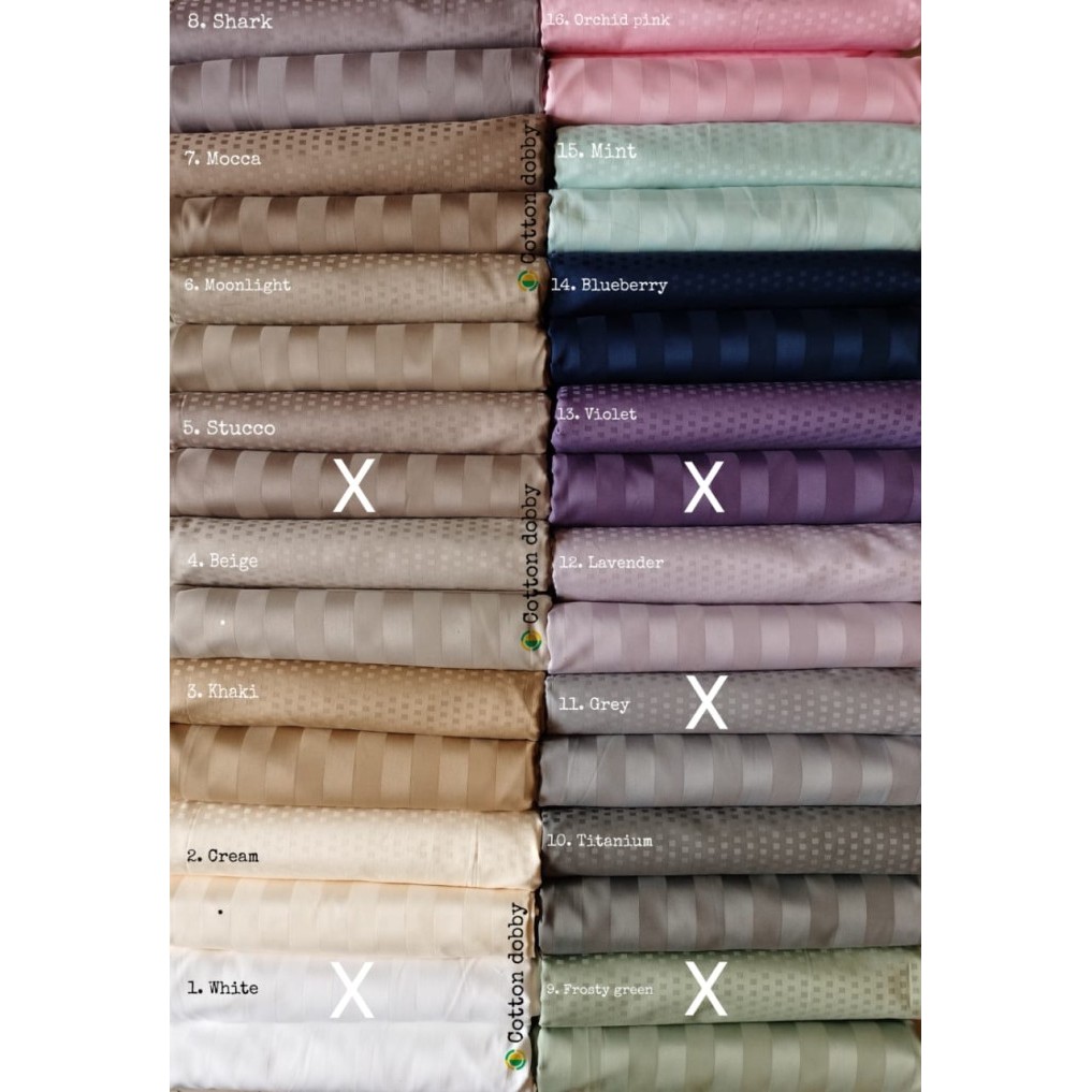 

Bahan Kain Sprei Meteran Dobby Lebar 280cm