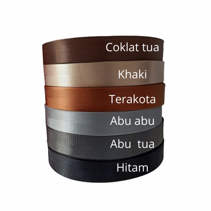 

1 Rol Webbing 3.8 Nylon Herringbone