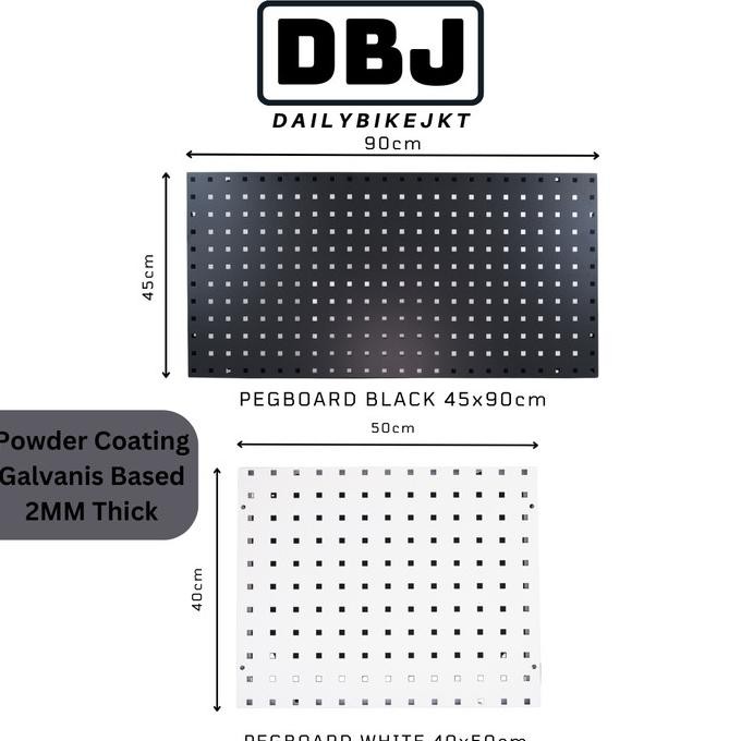 PEGBOARD BESI WALL ORGANIZER RAK DINDING RACK TOOL