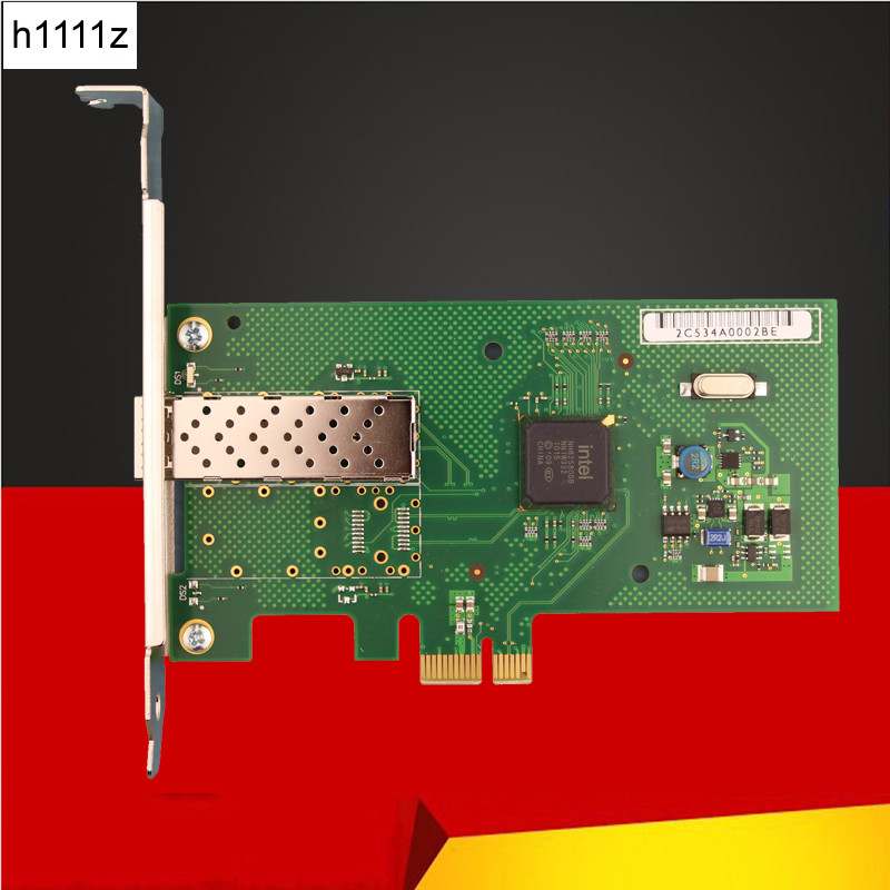 BARU PCI Express Fiber Optic Network Card PCI-E X1 WY580F1SFP Single Port 1000Mbps Ethernet SFP Serv
