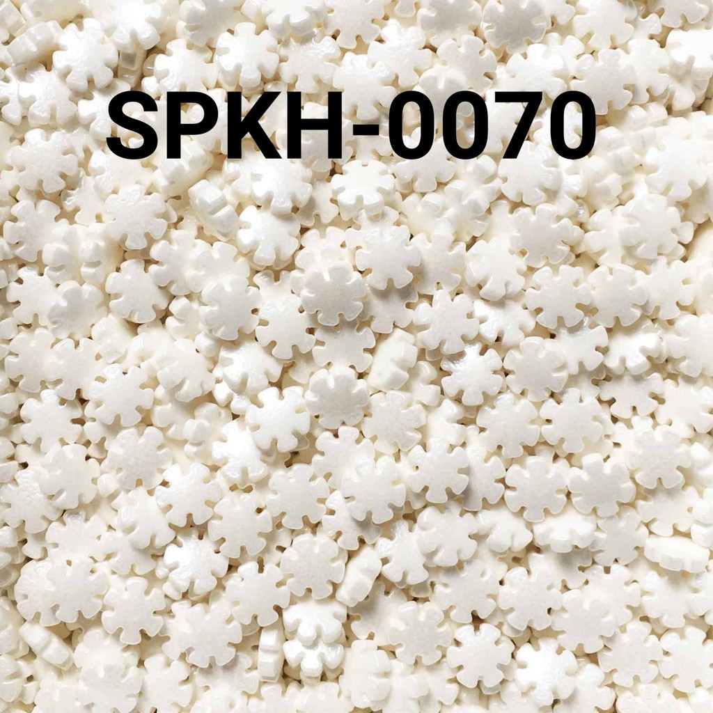 

SPKH-0070 Sprinkles sprinkle sprinkel 500gr snowflake bunga putih (SPRINKLES)