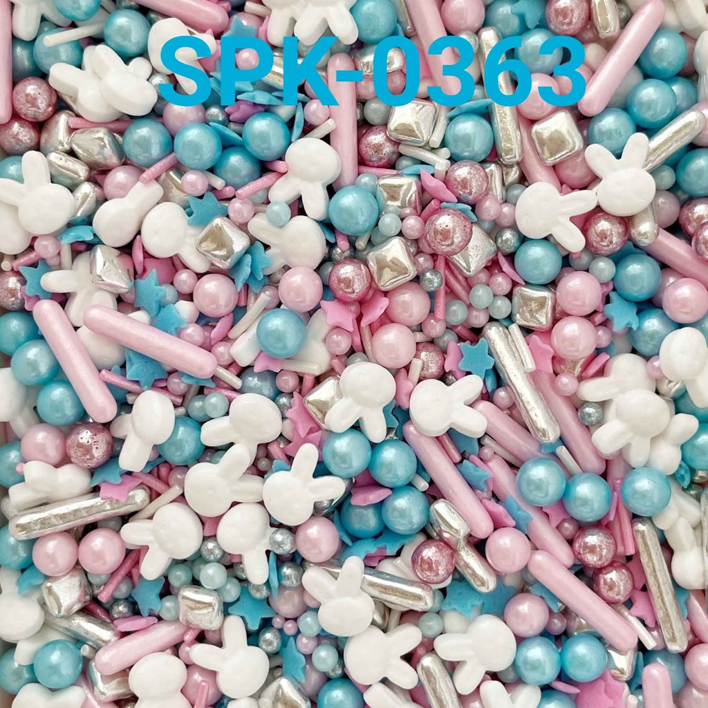 

SPK-0363 Sprinkles sprinkle springkel 1kg biru pink bunny kelinci (sprinkles)