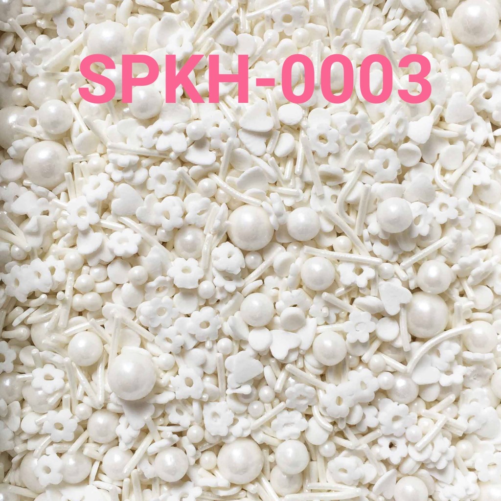 

SPKH-0003 Sprinkles sprinkle sprinkel 500gr mutiara mix putih (SPRINKLES)