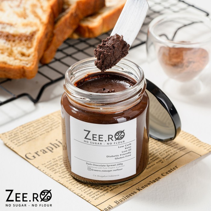 

ZEERO DARK CHOCOLATE SPREAD /NOSUGAR/GLUTEN FREE/NO PRESERVATIVE