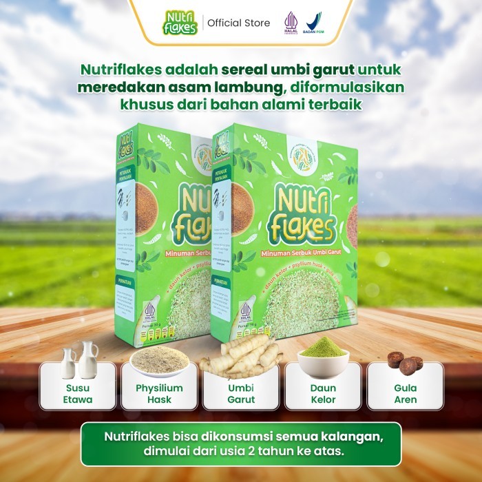

NUTRIFLAKES SARAPAN SEHAT UNTUK MAAG ASAM LAMBUNGNYA GERD NUTRIFLAKES
