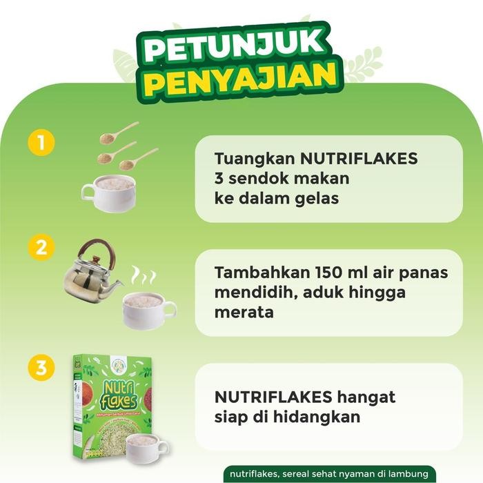 

SEREAL NUTRIFLAKES PAKET 1 BOX GRANOLA BUBUR