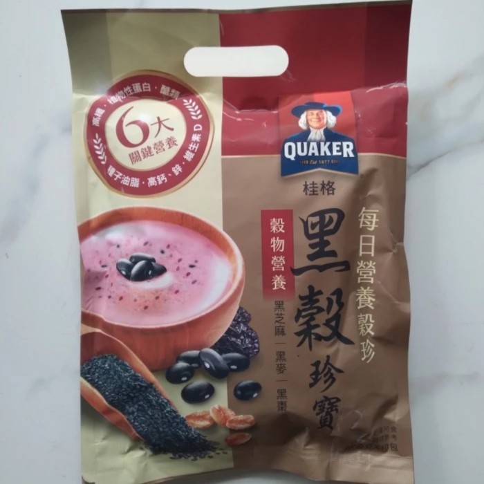 

QUAKER OAT WIJEN HITAM & KACANG HITAM IMPORT TAIWAN