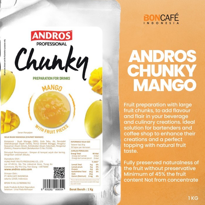 

ANDROS CHUNKY FRUIT // JAM // PUREE
