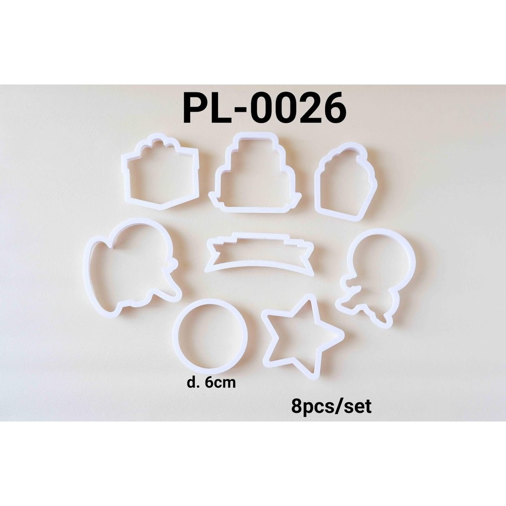 PL-0026 Cutter embosser cookie cutter cake cupcake bintang kado (CUTTER)