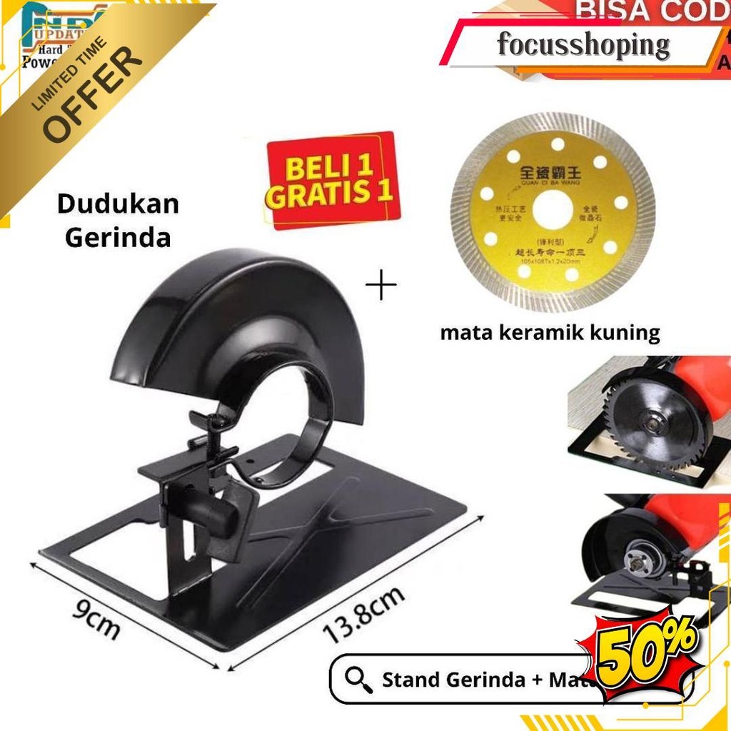 Stand Gerinda Bracket Tatakan Dudukan Gerinda Tangan 4 Inch Adaptor Dudukan Gerinda Tangan Circular 