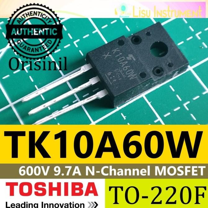 Baru TK10A60W 600V 9.7A N-Channel MOSFET TO-220F K10A60W Original Toshiba lisu992 dijamin